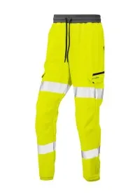 Yellow Hi Vis Leo Ecoviz Hawkridge Jog Trouser JT01