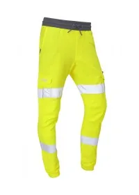 Yellow Hi Vis Leo Ecoviz Hawkridge Jog Trouser JT01