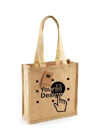 Personalised Jute Compact Tote WM406