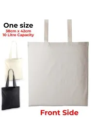 Personalised Recycled Cotton Tote Bag WM901 Natural