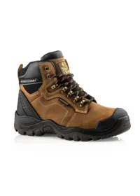 Buckbootz Dark Brown Buckshot Hiker Waterproof Safety Boot BSH009