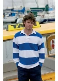 Front Row FR08M,Sewn stripe rugby shirt