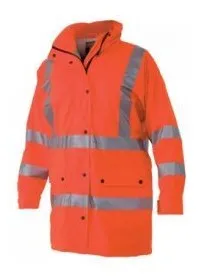 Custom Printed Hi Vis Coat -Yellow