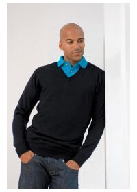 Henbury HB720,12 Gauge V-NECK JUMPER