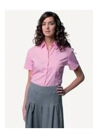 Russell J937F Women's S/S 100% cotton poplin shirt