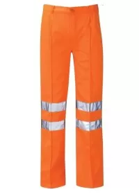 Orange polycotton hi vis trousers