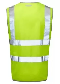 Pulsar P197 Yellow Hi Vis Vest With Zip Rear