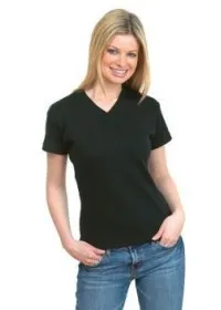 Uneek UC304 220GSM Ladies V-neck Premium includes your logo