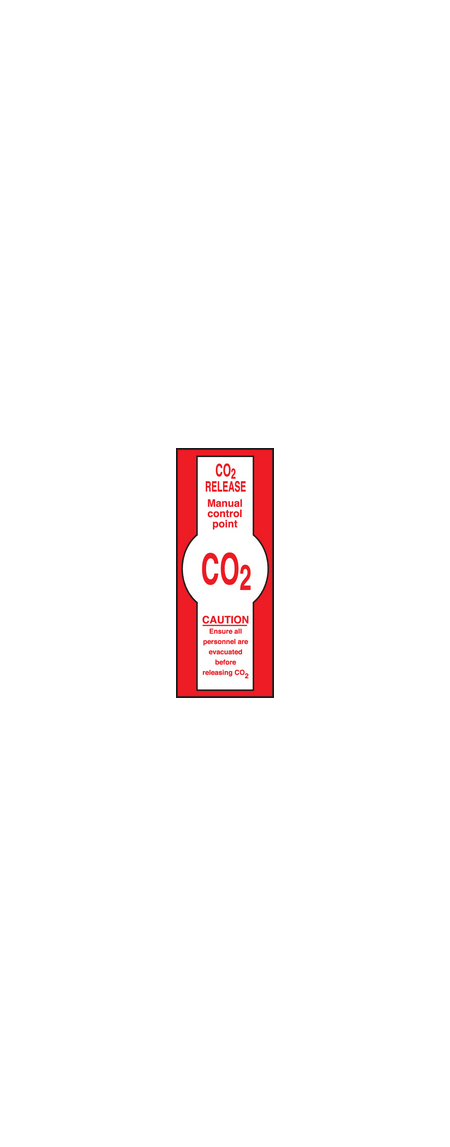 Co2 release sign