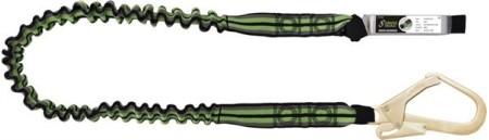 Shock absorbing lanyard