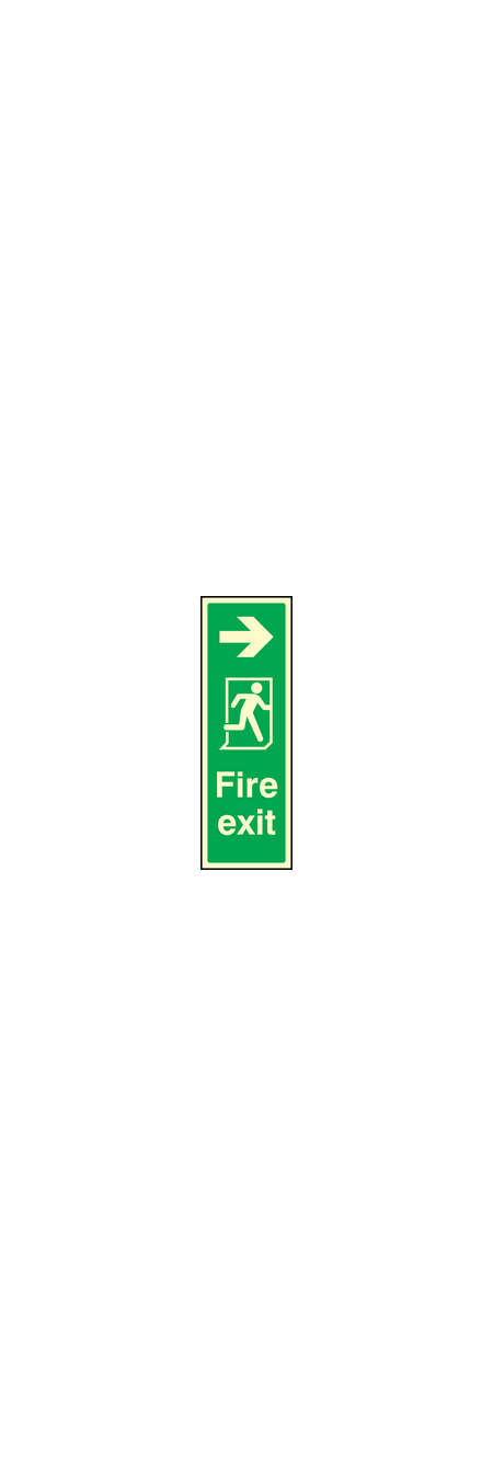 Fire exit right sign