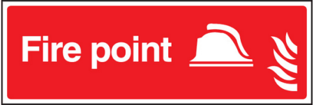 Fire point sign