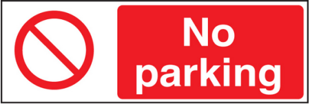 No parking sign