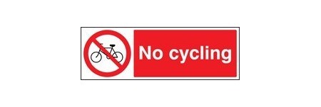 No cycling sign
