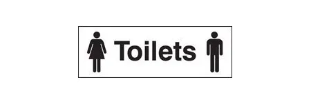 Toilets sign