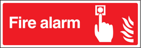 Fire alarm sign
