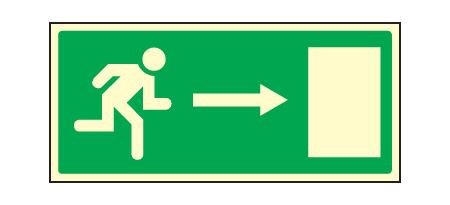 Fire exit right sign