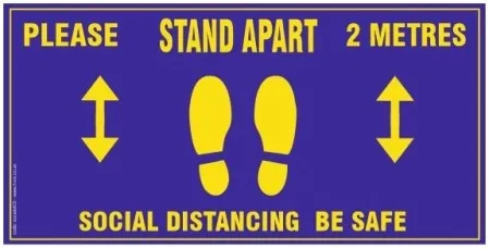 Social Distancing Floor Sticker 300mm