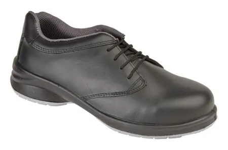 Ladies Black Star Lace Shoe, HIMALAYAN-2214,