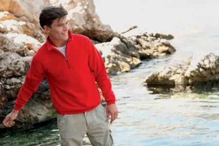 Fruit of the Loom SS230 Zip neck sweat