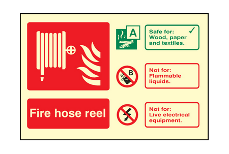 Hose reel ident sign
