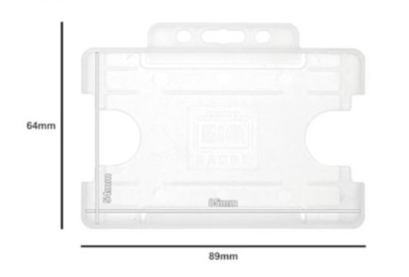 ID Card badge holder plastic landscape