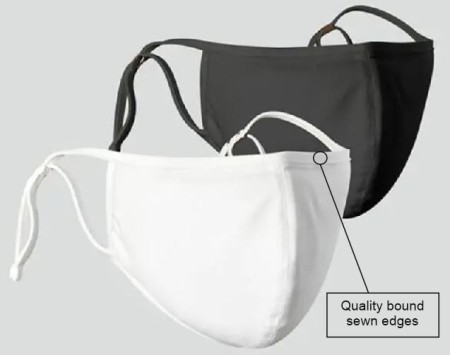 Black Face Covering - Mask single layer