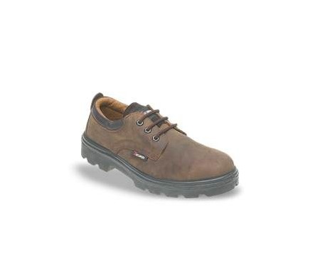 Brown 3 Eyelet Safety Shoe with Midsole, Himayalan-1411,
