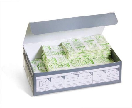 100 Assorted Fabric Plasters CFAFP100