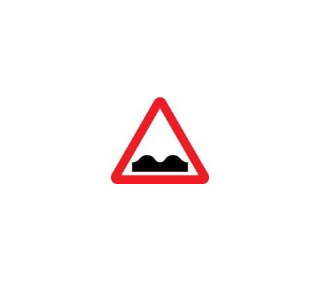 Uneven road sign