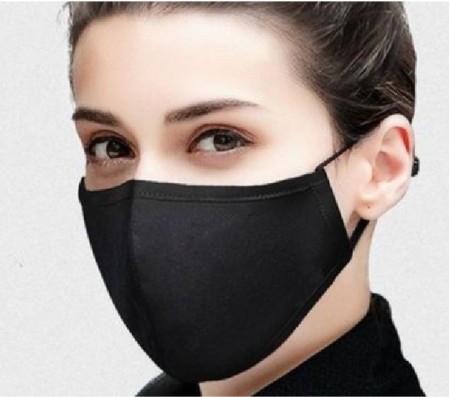 Black Face Mask single layer