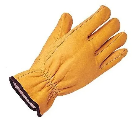 Leather fleece lined drivers glove