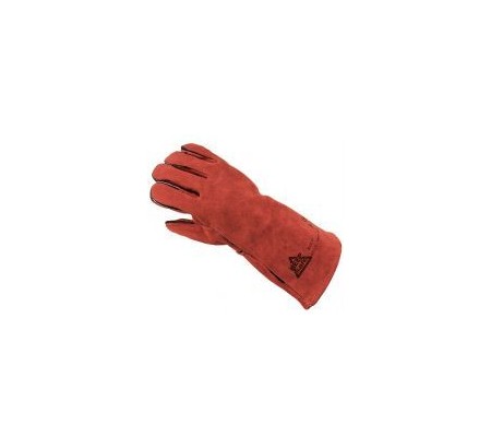 Glove Gauntlet welding red PAIR 304354
