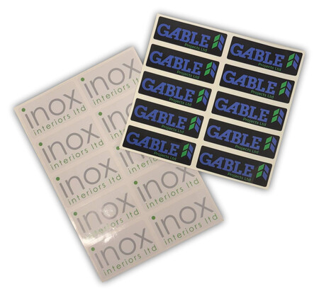 Clear Background and White Background Sticker Product Example.