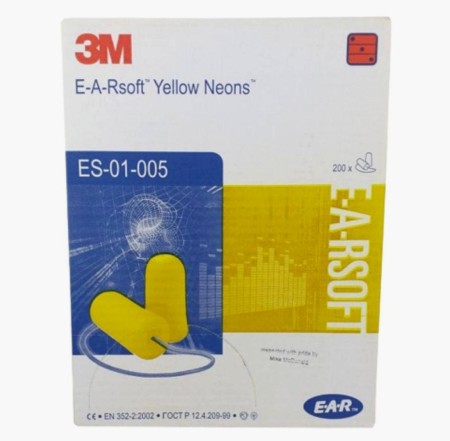 Ear Plug CORDED soft neons 254185 case 200