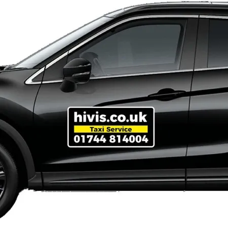 Magnetic Car or Taxi Door Signs 600x300