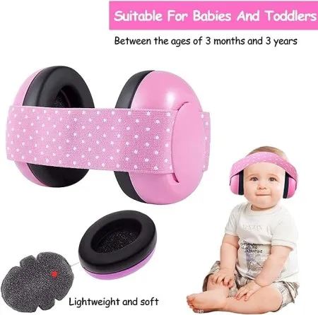 Babies ear defender protectors PINK