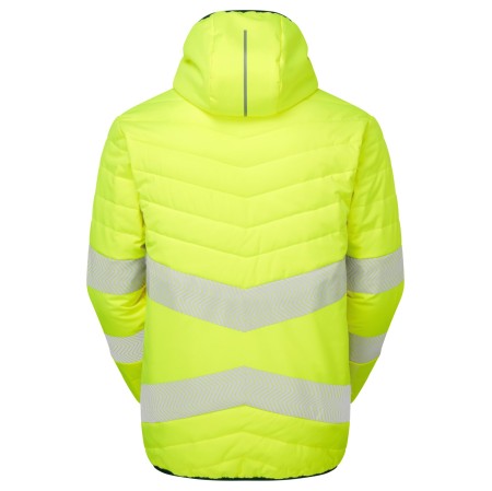 PULSAR Life Men's Hi Vis Reversible Puffer Jacket Yellow LFE912