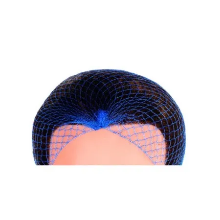 Metal Detectable Disposable Hair Net - Blue, Pack of 100
