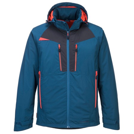 Portwest DX460 DX4 Winter Jacket Metro Blue Front View