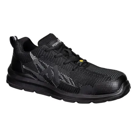 Portwest FC32 Composite Textile Trainer S1PS Black/Grey