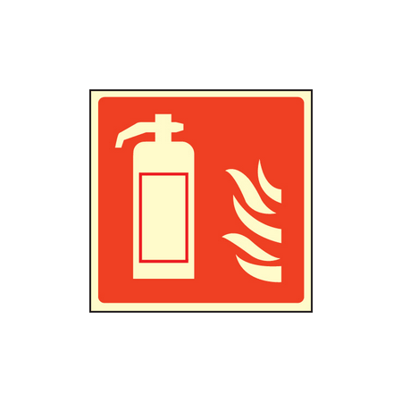 Fire extinguisher symbol sign