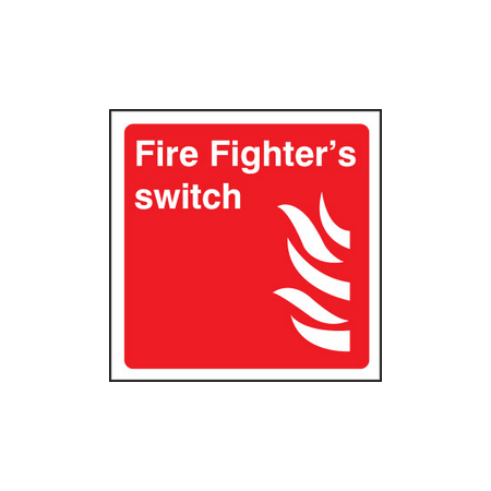Firefighters switch sign