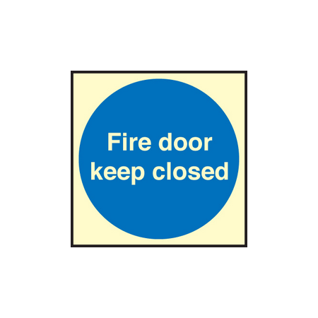 Fire door keep closed sign