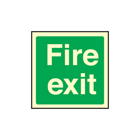 Fire exit sign