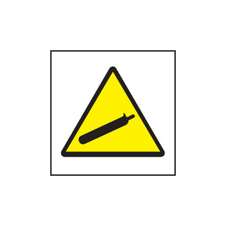 Compressed gas symbol sign