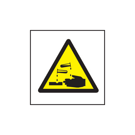 Corrosive symbol sign