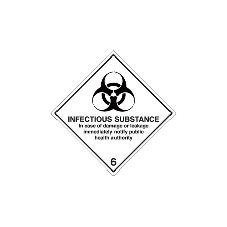 Infectious substance diamond sign