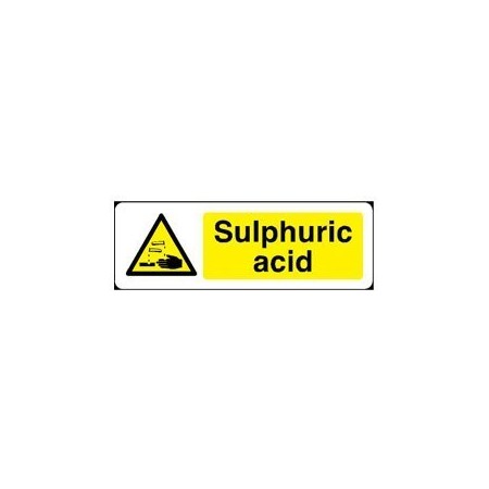 Sulphuric acid sign
