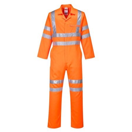 Orange Hi Vis Rail Industry Coverall Portwest RT42